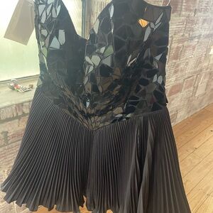Sherri Hill 55217 Black Mirror cocktail dress